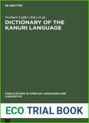 Dictionary of the Kanuri Language