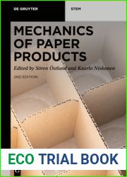 Mechanics of Paper Products (De Gruyter STEM)