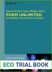 Poem Unlimited: New Perspectives on Poetry and Genre (Buchreihe Der Anglia Anglia Book Series)