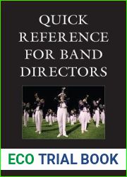 Quick Reference for Band Directors