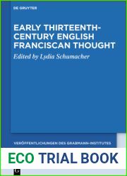 Early Thirteenth-Century English Franciscan Thought