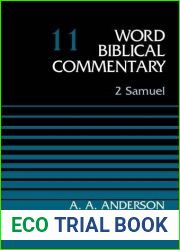 2 Samuel, Volume 11 (Word Biblical Commentary) by Arnold A. Anderson (2015-12-08)