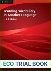 Learning Vocabulary in Another Language (Cambridge Applied Linguistics)