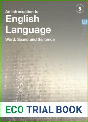 An Introduction to English Language: Word, Sound and Sentence