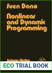 Nonlinear and Dynamic Programming: An Introduction