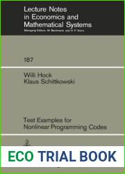 Test Examples For Nonlinear Programming Codes