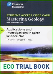 Mastering Geology with Pearson eText — Standalone Access Card — for Applications and Investigations in Earth Science (9th Edition)