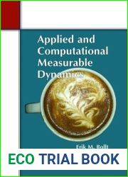 Applied and Computational Measurable Dynamics (Mathematical Modeling and Computation)
