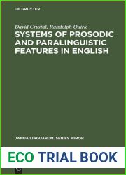 Systems of Prosodic and Paralinguistic Features in English