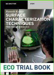 Surface Characterization Techniques: From Theory to Research (De Gruyter STEM)