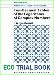 Ten-Decimal Tables of the Logarithms of Complex Numbers and for the Transformation from Cartesian to Polar Coordinates: Volume 33 in Mathematical Tables Series