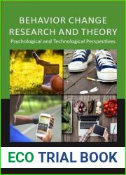Behavior Change Research and Theory: Psychological and Technological Perspectives
