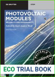 Photovoltaic Modules: Reliability and Sustainability (De Gruyter STEM)