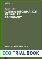 Coding information in natural languages