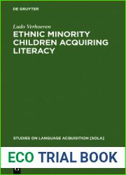 Ethnic Minority Children Acquiring Literacy (Studies on Language Acquisition [SOLA], 4)