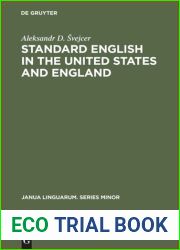Standard English in the United States and England