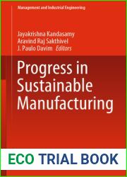 Progress in Sustainable Manufacturing (Management and Industrial Engineering)