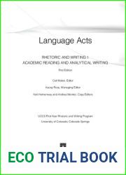 Language Acts - Rhetoric and Writing I