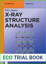 X-Ray Structure Analysis (De Gruyter Textbook)