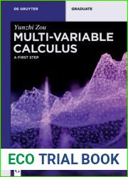 Multi-Variable Calculus: A First Step