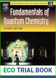 Fundamentals of Quantum Chemistry (Complimentary Science Series)