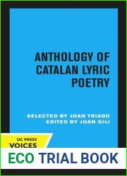Anthology of Catalan Lyric Poetry