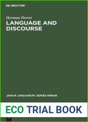 Language and Discourse (Janua Linguarum. Series Minor, 119)