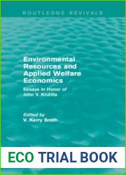 Environmental Resources and Applied Welfare Economics