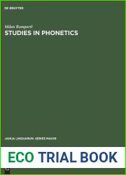 Studies in Phonetics (Janua Linguarum. Series Maior, 61)