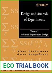 Design and Analysis of Experiments
