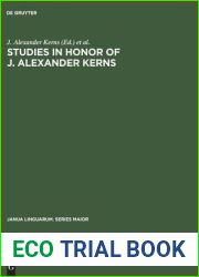 Studies in honor of J. Alexander Kerns (Janua Linguarum. Series Maior, 44)
