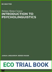 Introduction to Psycholinguistics (Janua Linguarum. Series Maior, 60)