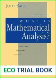 What is Mathematical Analysis?