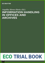 Information handling in offices and archives