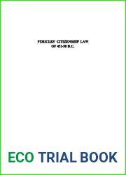 Pericles| Citizenship Law of 451-50 B.C (Monographs in classical studies)