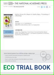 Nutrition Across the Lifespan for Healthy Aging