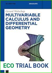 Multivariable Calculus and Differential Geometry (De Gruyter Textbook)