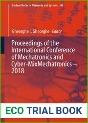 Proceedings of the International Conference of Mechatronics and Cyber-MixMechatronics - 2018