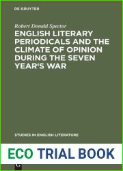 English literary periodicals and the climate of opinion during the Seven Year|s War