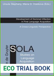 Development of Nominal Inflection in First Language Acquisition: A Cross-Linguistic Perspective
