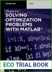 Solving Optimization Problems with MATLAB(R) (De Gruyter STEM)