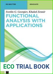 Functional Analysis with Applications (De Gruyter Textbook)