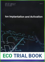 Ion Implantation and Activation: Volume 1