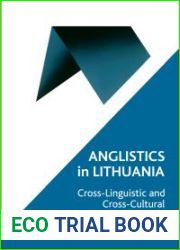 Anglistics in Lithuania: Cross-Linguistic and Cross-Cultural Aspects of Study