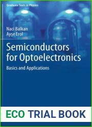 Semiconductors for Optoelectronics: Basics and Applications (Graduate Texts in Physics)
