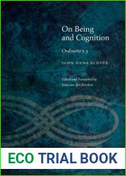On Being and Cognition: Ordinatio 1.3 (Medieval Philosophy: Texts and Studies (FUP))