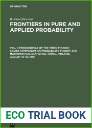 Frontiers in Pure and Applied Probability : Vol. 1