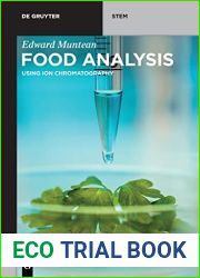 Food Analysis: Using Ion Chromatography (De Gruyter Stem)