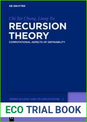Recursion Theory: Computational Aspects of Definability