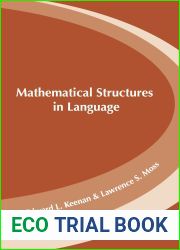 Mathematical Structures in Languages (Lecture Notes)